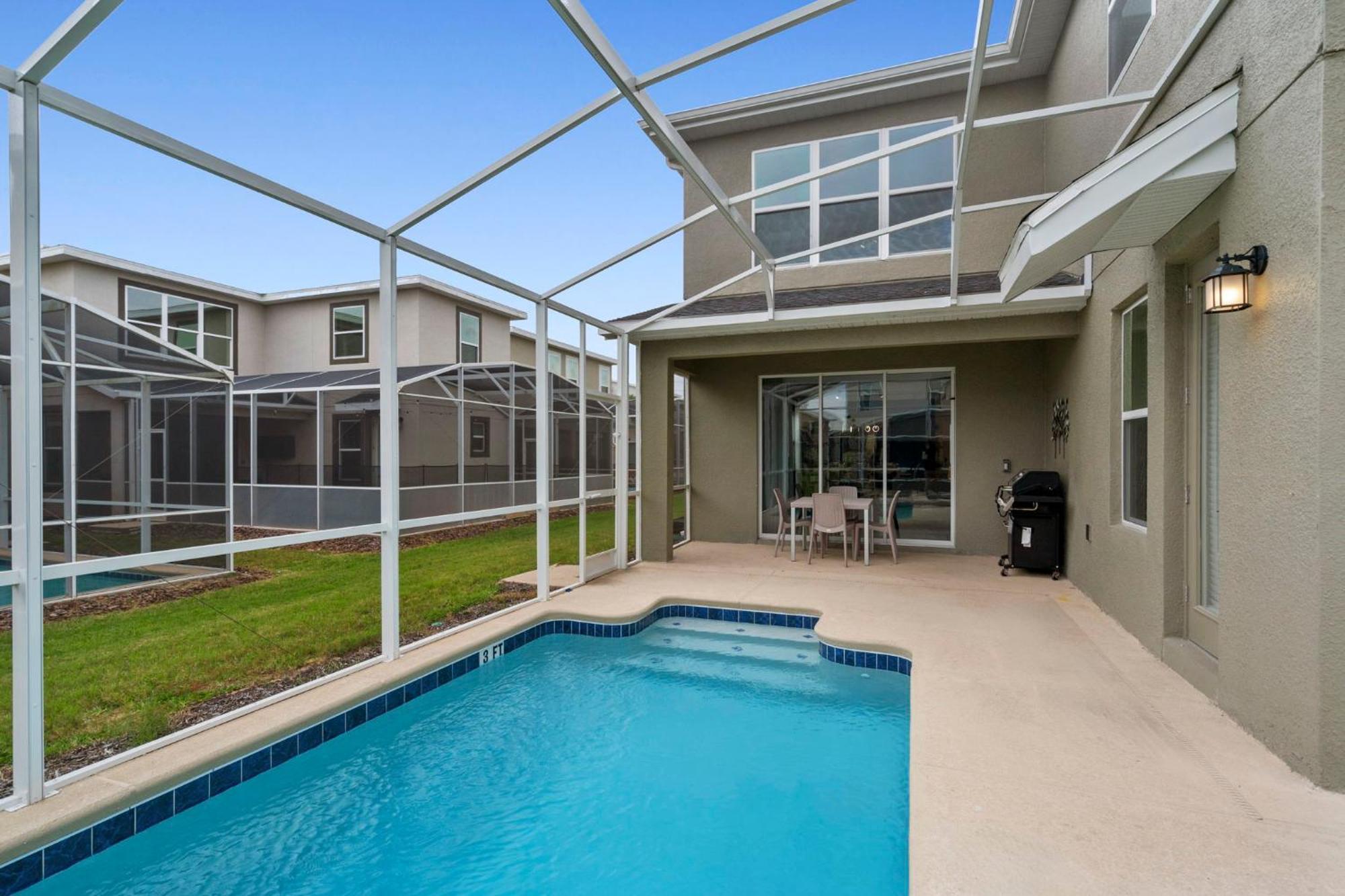 Gorgeous 5 Bd Home W Private Pool Next To Disney Kissimmee Exterior photo